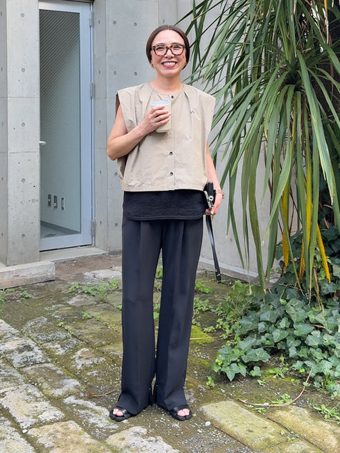 【 予約:8月下旬 】SIDE SLIT SLACKS /Y263-31107