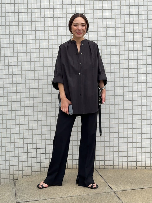 【 予約:8月下旬 】SIDE SLIT SLACKS /Y263-31107