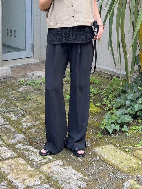 【 予約:8月下旬 】SIDE SLIT SLACKS /Y263-31107