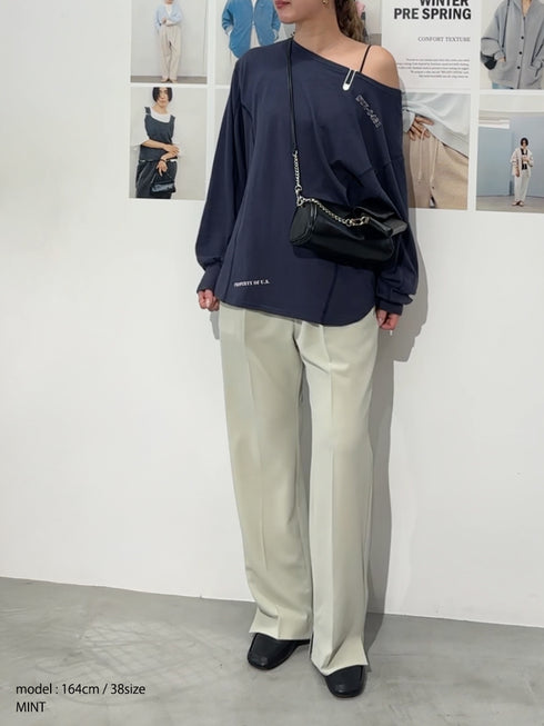 【 予約:12月上旬 】SIDE SLIT SLACKS /Y263-31107-3