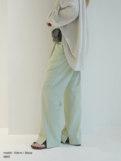 SIDE SLIT SLACKS /Y263-31107-2
