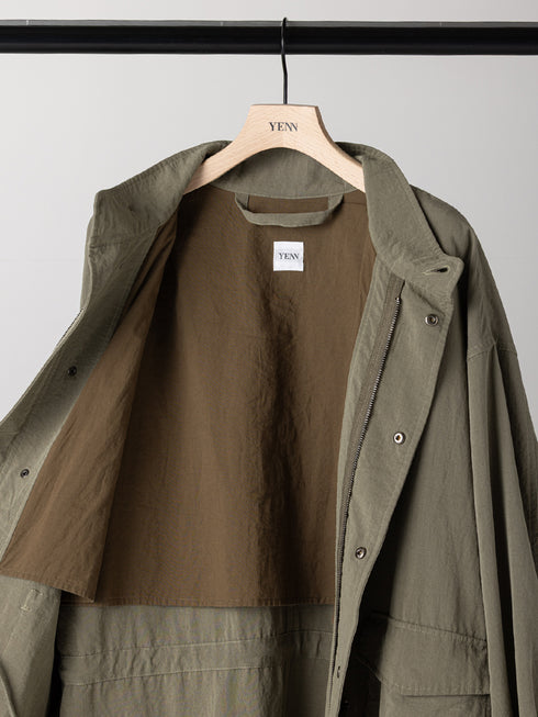【 予約:9月中旬 】WASHED LONG COAT /Y263-42090