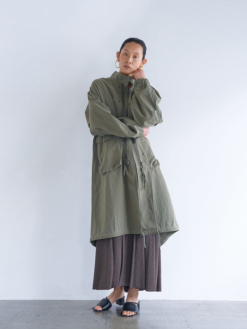 【 予約:9月中旬 】WASHED LONG COAT /Y263-42090