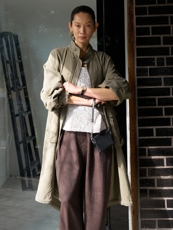【 予約:9月中旬 】WASHED LONG COAT /Y263-42090