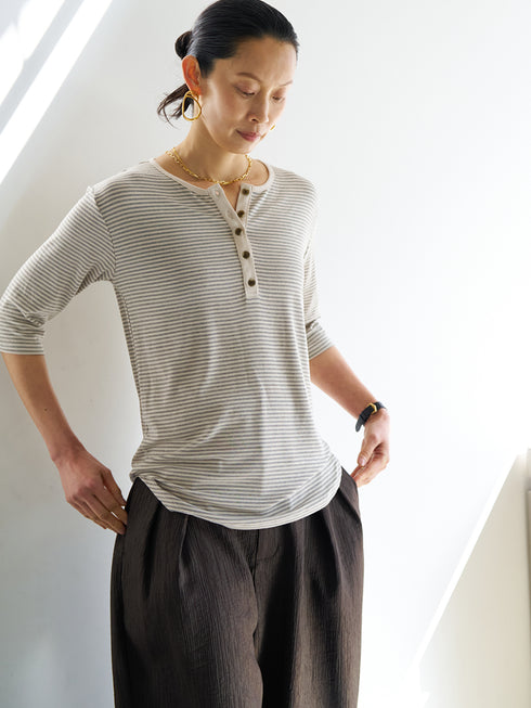【 予約:6月中旬 】HENRY 3,4 SLEEVE TEE /Y263-82083