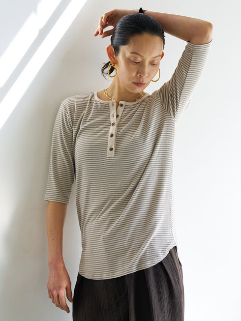 【 予約:6月中旬 】HENRY 3,4 SLEEVE TEE /Y263-82083