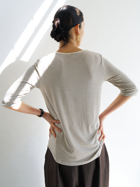 【 予約:6月中旬 】HENRY 3,4 SLEEVE TEE /Y263-82083