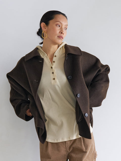 【 予約:6月中旬 】HENRY HOODIE LONGTEE /Y263-82085