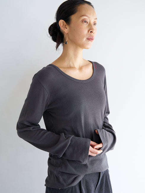 【 予約:6月中旬 】U-NECK LONG TEE /Y263-82089