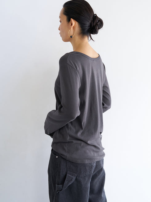【 予約:6月中旬 】U-NECK LONG TEE /Y263-82089