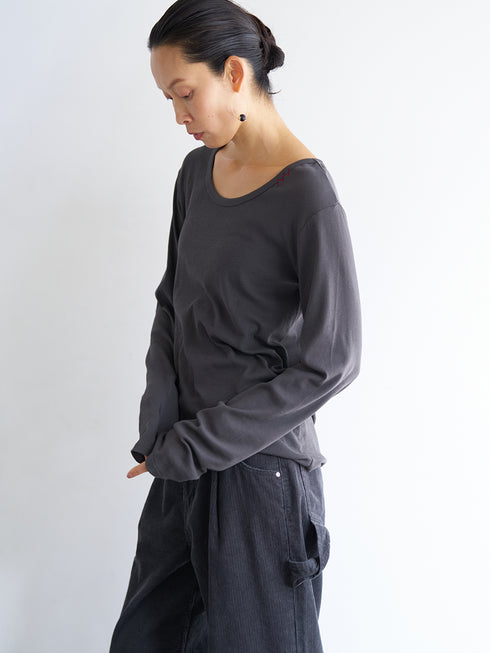 【 予約:6月中旬 】U-NECK LONG TEE /Y263-82089