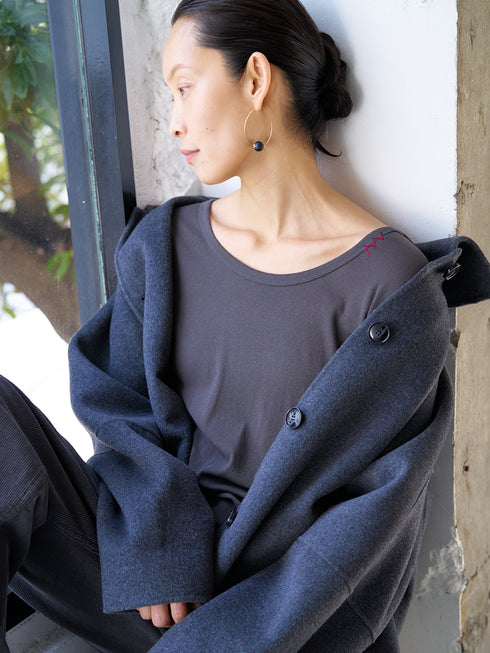 【 予約:6月中旬 】U-NECK LONG TEE /Y263-82089