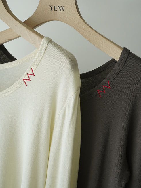 【 予約:6月中旬 】U-NECK LONG TEE /Y263-82089