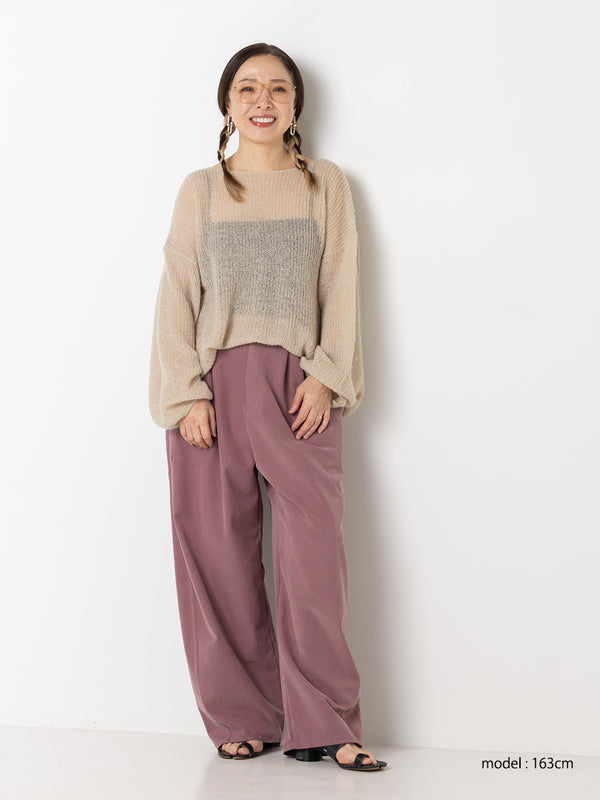 【 予約:9月中旬 】SHEER MOHAIR KNIT PO /Y263-91101
