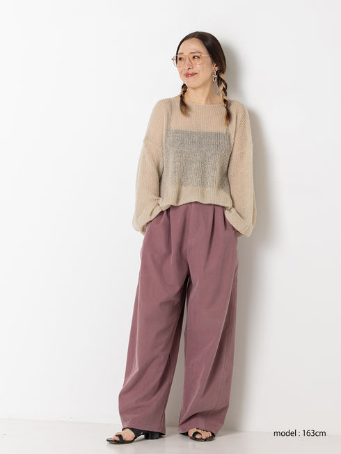 【 予約:9月中旬 】SHEER MOHAIR KNIT PO /Y263-91101