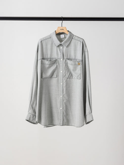 【 予約:1月中旬 】FADED OVERSIZE SHIRT /Y264-11134