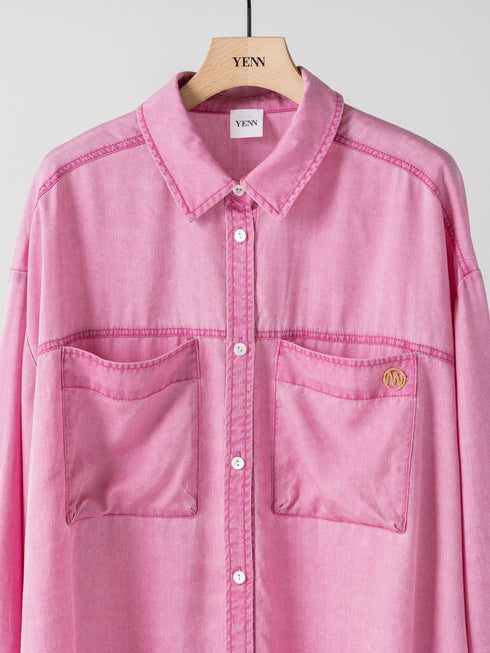 【 予約:1月中旬 】FADED OVERSIZE SHIRT /Y264-11134