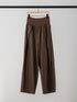 【 予約:11月中旬 】RIB FAUX LEATHER PT /Y264-31117