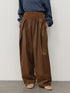 【 予約:11月中旬 】RIB FAUX LEATHER PT /Y264-31117