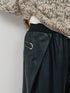 【 予約:11月中旬 】RIB FAUX LEATHER PT /Y264-31117