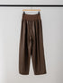 【 予約:11月中旬 】RIB FAUX LEATHER PT /Y264-31117