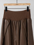 【 予約:11月中旬 】RIB FAUX LEATHER PT /Y264-31117