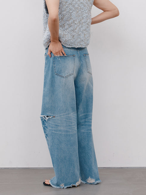 【 予約:1月中旬 】HIGH DAMAGED WIDE PT /Y264-31140
