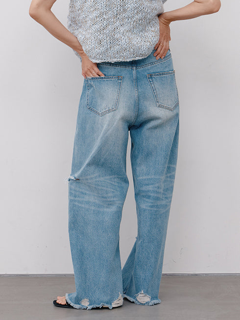 【 予約:1月中旬 】HIGH DAMAGED WIDE PT /Y264-31140