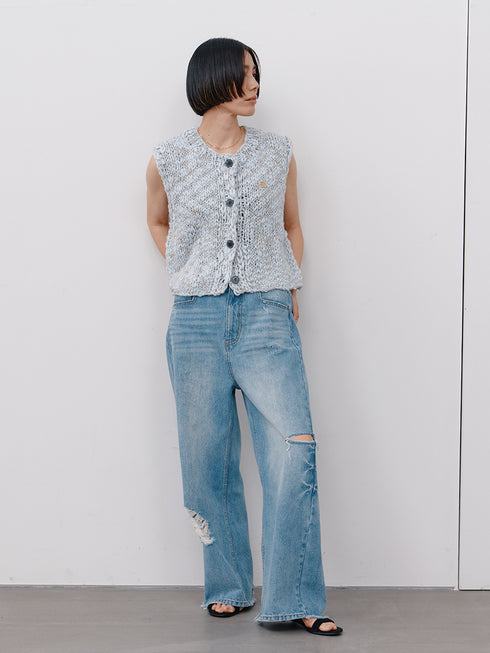 【 予約:1月中旬 】HIGH DAMAGED WIDE PT /Y264-31140