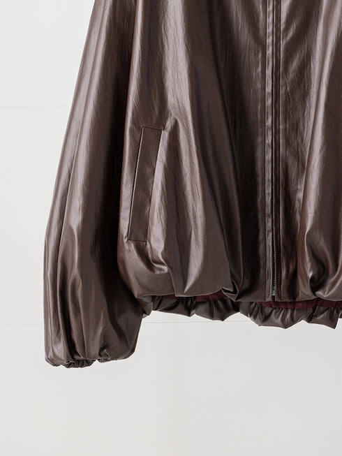 【 予約:11月中旬 】LEATHER LIKE BLOUSON/Y264-42119