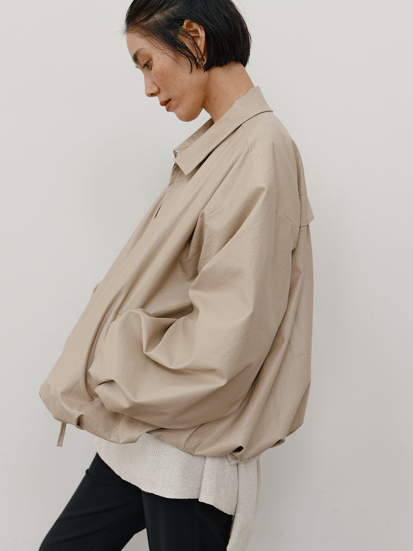 【 予約:11月中旬 】LEATHER LIKE BLOUSON/Y264-42119