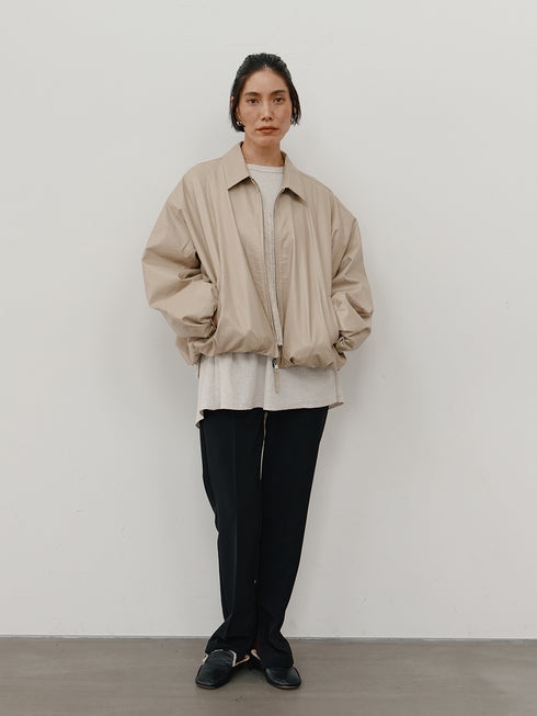 【 予約:11月中旬 】LEATHER LIKE BLOUSON/Y264-42119