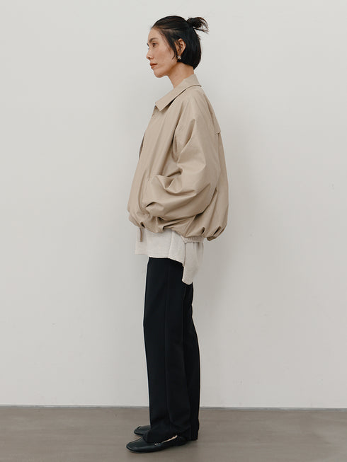 【 予約:11月中旬 】LEATHER LIKE BLOUSON/Y264-42119