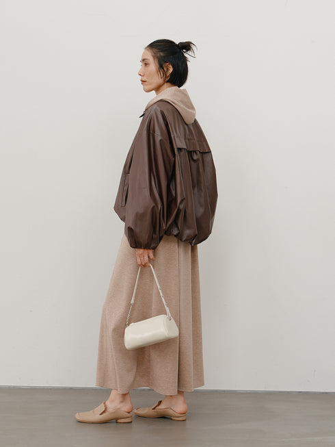 【 予約:11月中旬 】LEATHER LIKE BLOUSON/Y264-42119