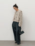 【 予約:11月中旬 】RIB FAUX LEATHER PT /Y264-31117