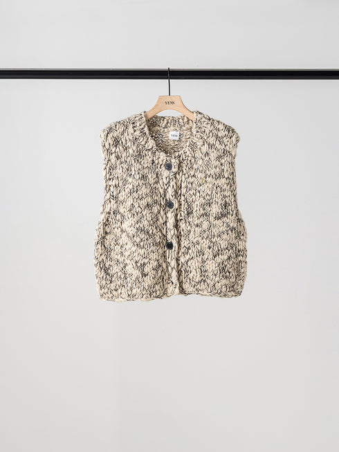 【 予約:11月中旬 】HAND SLUB MIX VEST /Y264-91129