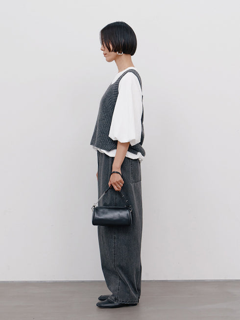 【 予約:11月中旬 】CHUNKY KNIT VEST /Y264-91131