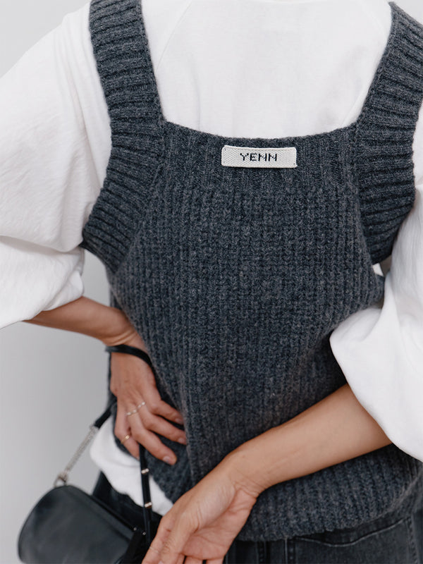 【 予約:11月中旬 】CHUNKY KNIT VEST /Y264-91131