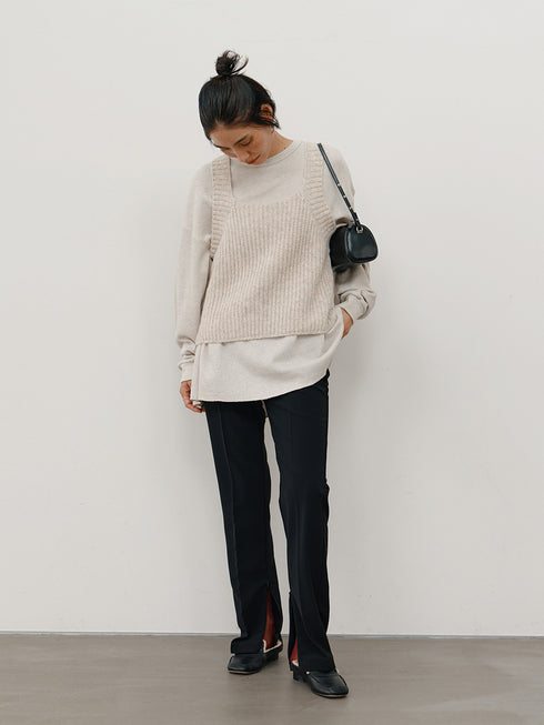 【 予約:11月中旬 】CHUNKY KNIT VEST /Y264-91131
