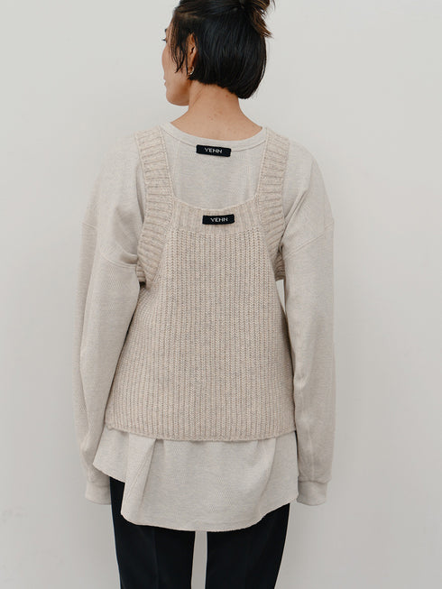 【 予約:11月中旬 】CHUNKY KNIT VEST /Y264-91131