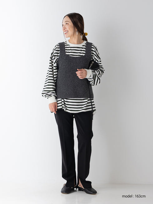 【 予約:11月中旬 】CHUNKY KNIT VEST /Y264-91131