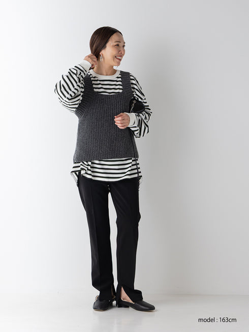 【 予約:11月中旬 】CHUNKY KNIT VEST /Y264-91131