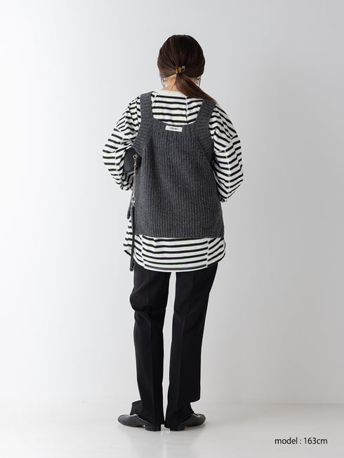 【 予約:11月中旬 】CHUNKY KNIT VEST /Y264-91131