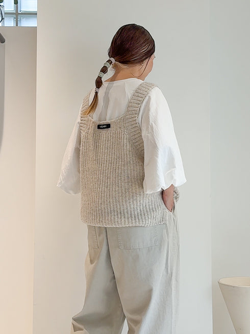 【 予約:11月下旬~12月上旬 】CHUNKY KNIT VEST /Y264-91131-2
