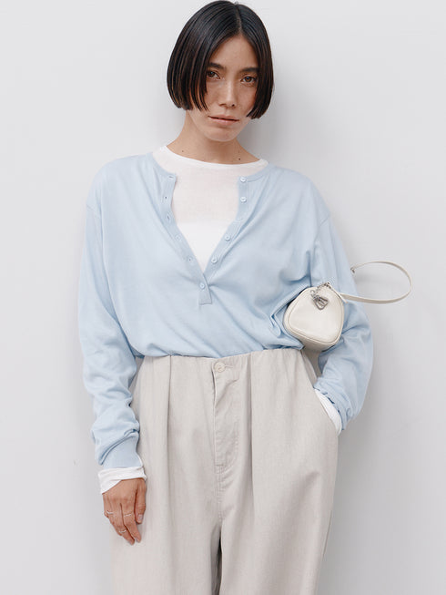 【 予約:1月中旬 】DEEP HENRY SWEATER /Y264-91141
