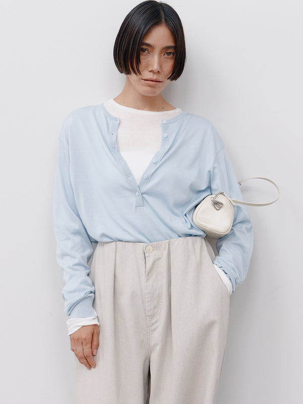 【 予約:1月中旬 】DEEP HENRY SWEATER /Y264-91141