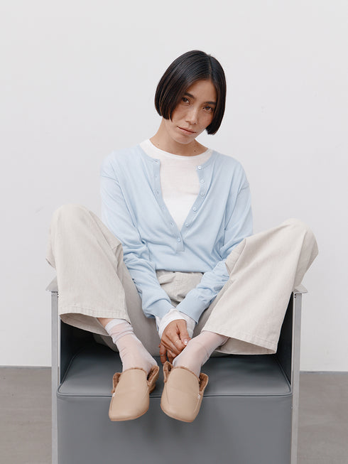 【 予約:1月中旬 】DEEP HENRY SWEATER /Y264-91141