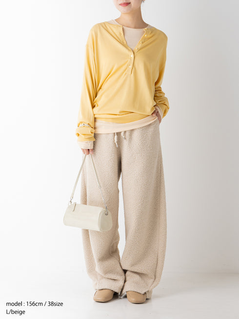 【 予約:11月中旬 】COZY TEXTURE PANTS /Y264-32120