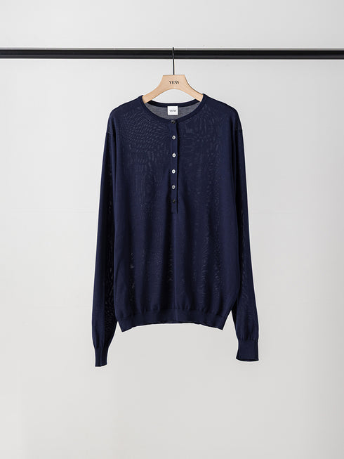【 予約:1月中旬 】DEEP HENRY SWEATER /Y264-91141
