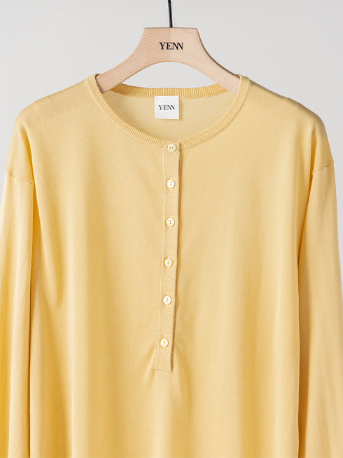 【 予約:1月中旬 】DEEP HENRY SWEATER /Y264-91141